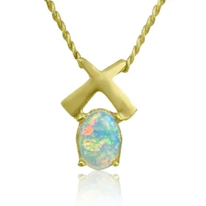14kt Yellow Gold Opal pendant