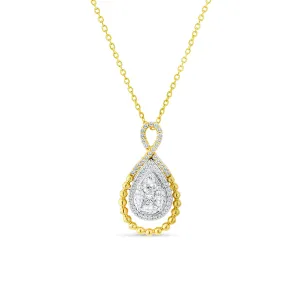 14KTT  51RD0.16C-3MQ0.15C DROP PENDANT (118PN414449A14DI1)