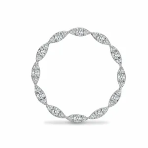 18ct White 0.38ct Diamond Circle Pendant