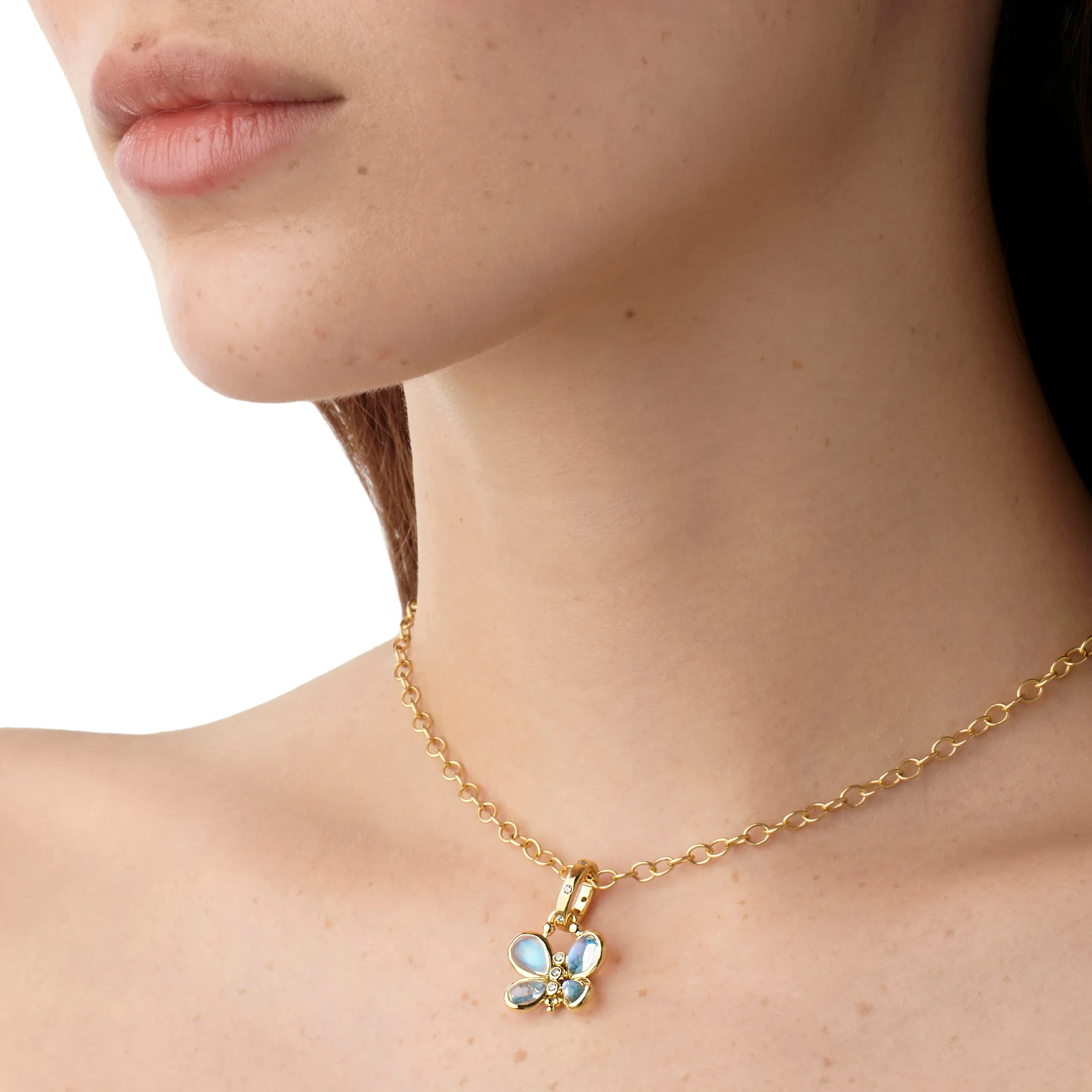 18K Luna Butterfly Pendant