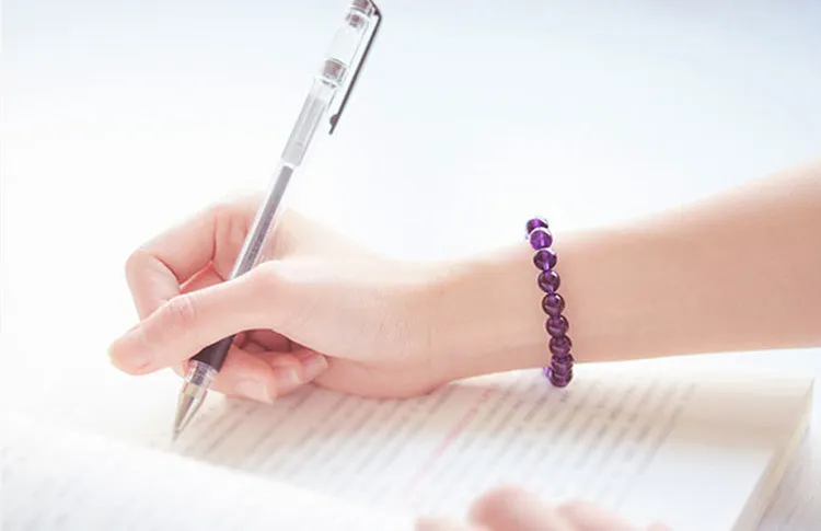 Amethyst Beaded Bracelet Handmade Jewelry Accessories Gifts for Women