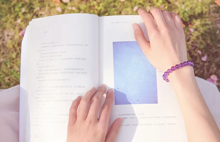 Amethyst Beaded Bracelet Handmade Jewelry Accessories Gifts for Women