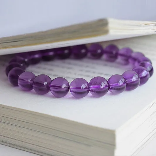 Amethyst Beaded Bracelet Handmade Jewelry Accessories Gifts for Women