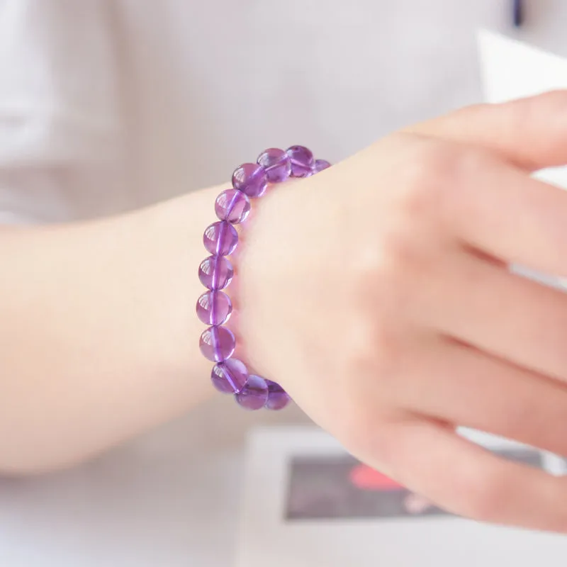 Amethyst Beaded Bracelet Handmade Jewelry Accessories Gifts for Women