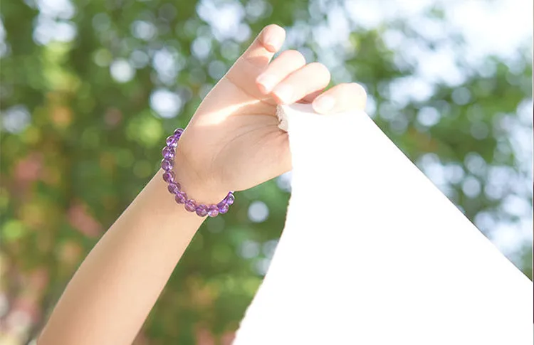 Amethyst Beaded Bracelet Handmade Jewelry Accessories Gifts for Women