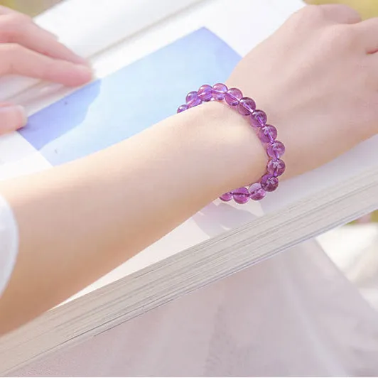Amethyst Beaded Bracelet Handmade Jewelry Accessories Gifts for Women