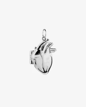 Anatomical Heart Locket Pendant