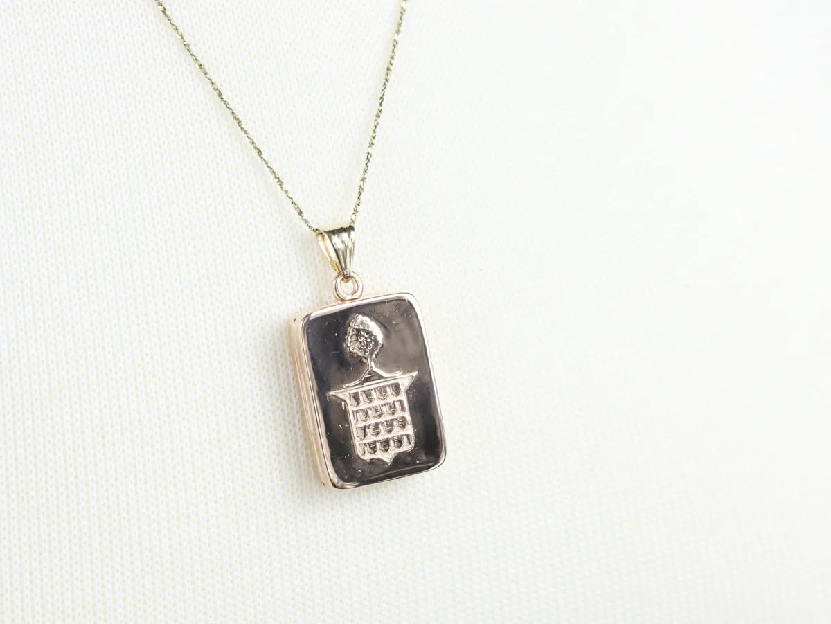 Antique Family Crest Monogramed Locket