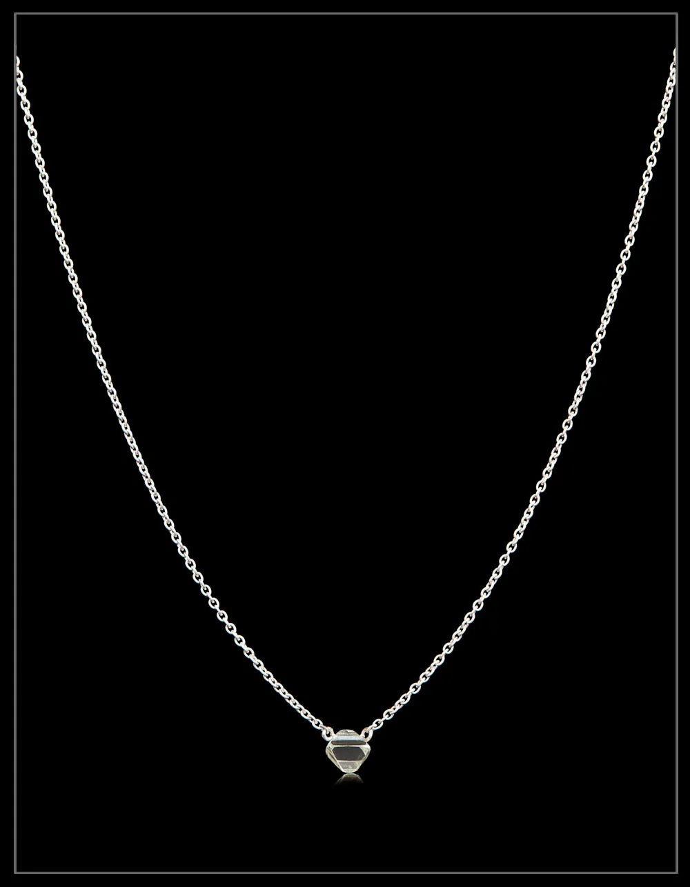 Australian Rough Octahedron Diamond in Necklace – 0.72 ct.
