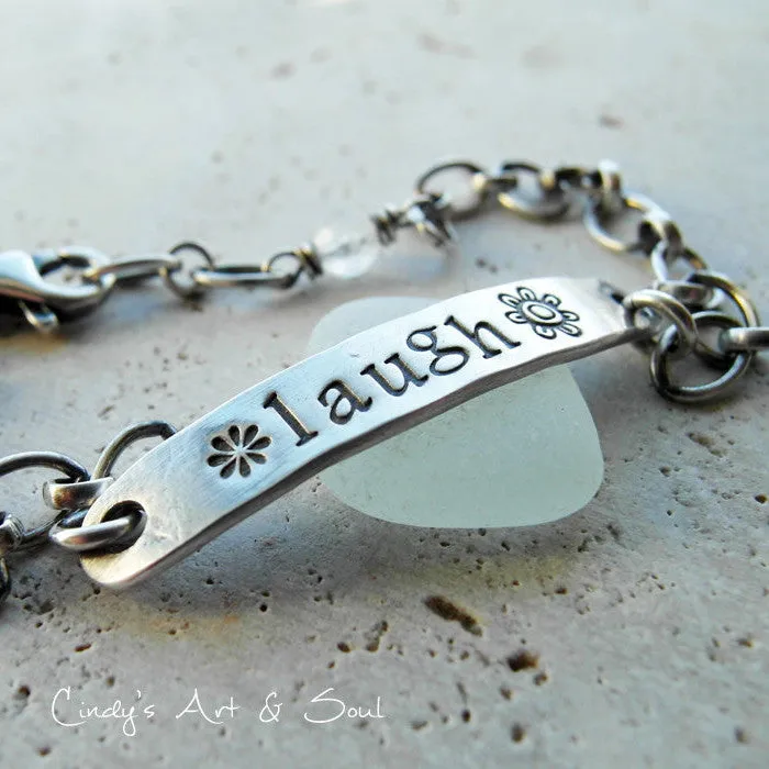 Beach Girl Bracelet. Aquamarine Gemstone. Layering Jewelry. Made for Order.