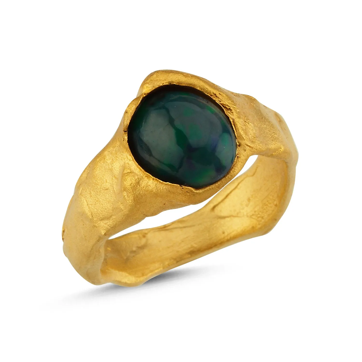 Black Opal Ring