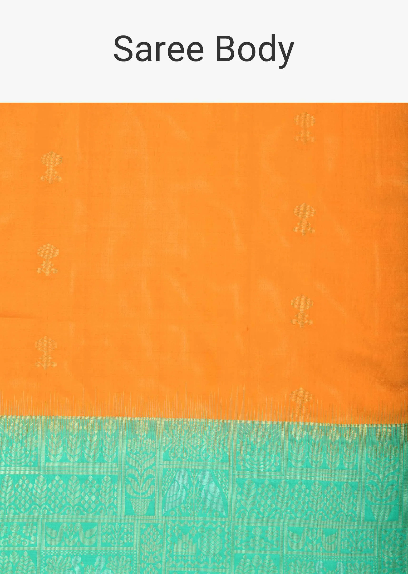 Blue South Album Silk Saree With Unstitched Blouse Piece
