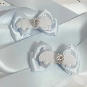 Bow hairpin lolita headdress double ponytail clip