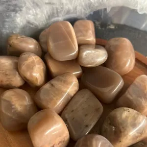 Coffee-Peach Moonstone Tumbled Stones