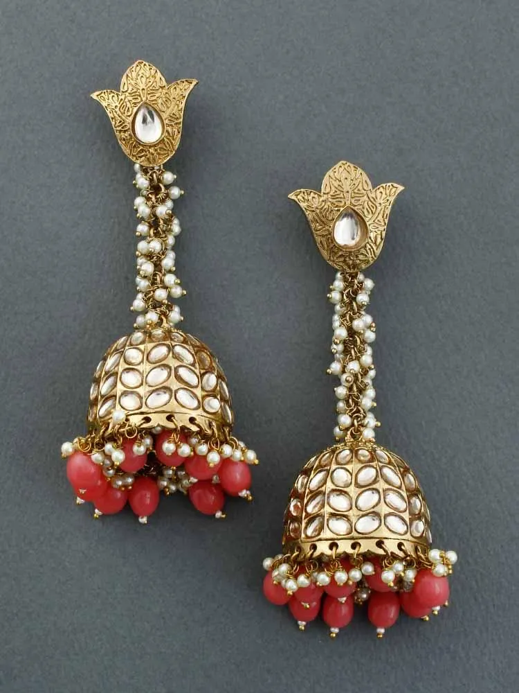 Coral Rajkumari Jhumkis - EOSS