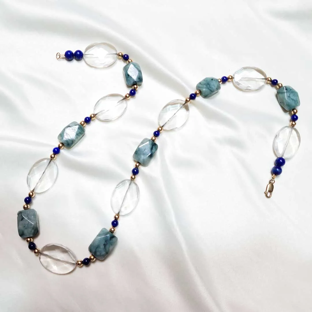 Crystal and Jade Necklace