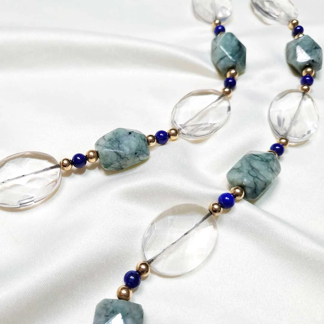 Crystal and Jade Necklace