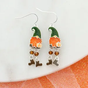 Dangle Leg Fall Gnome Earrings