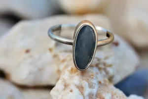 DeCorte Silver Boulder Opal Ring Set In Sterling Silver-Size 8.5