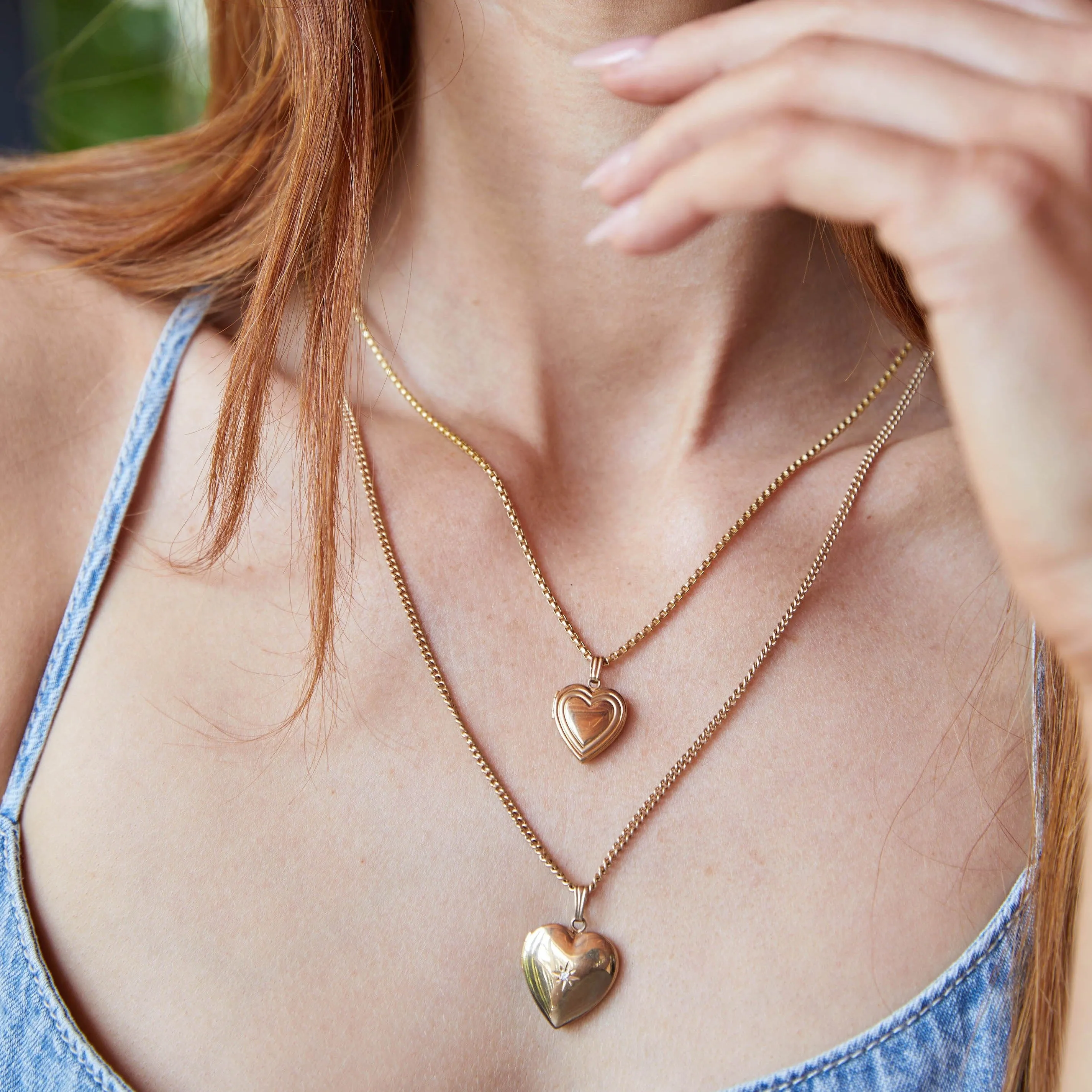 Diamond Heart Locket Charm