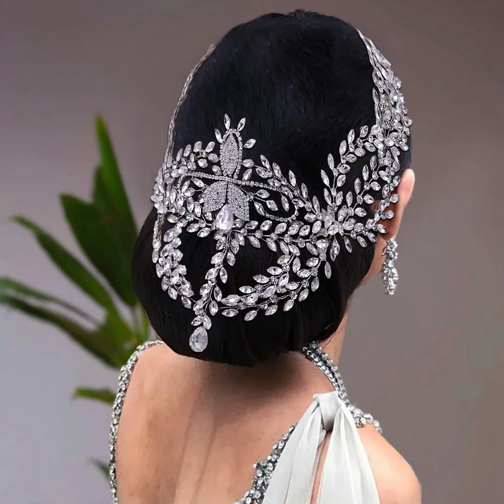 Elegant Bride Rhinestone Headband Wedding Crown Bridal Hair Accessories