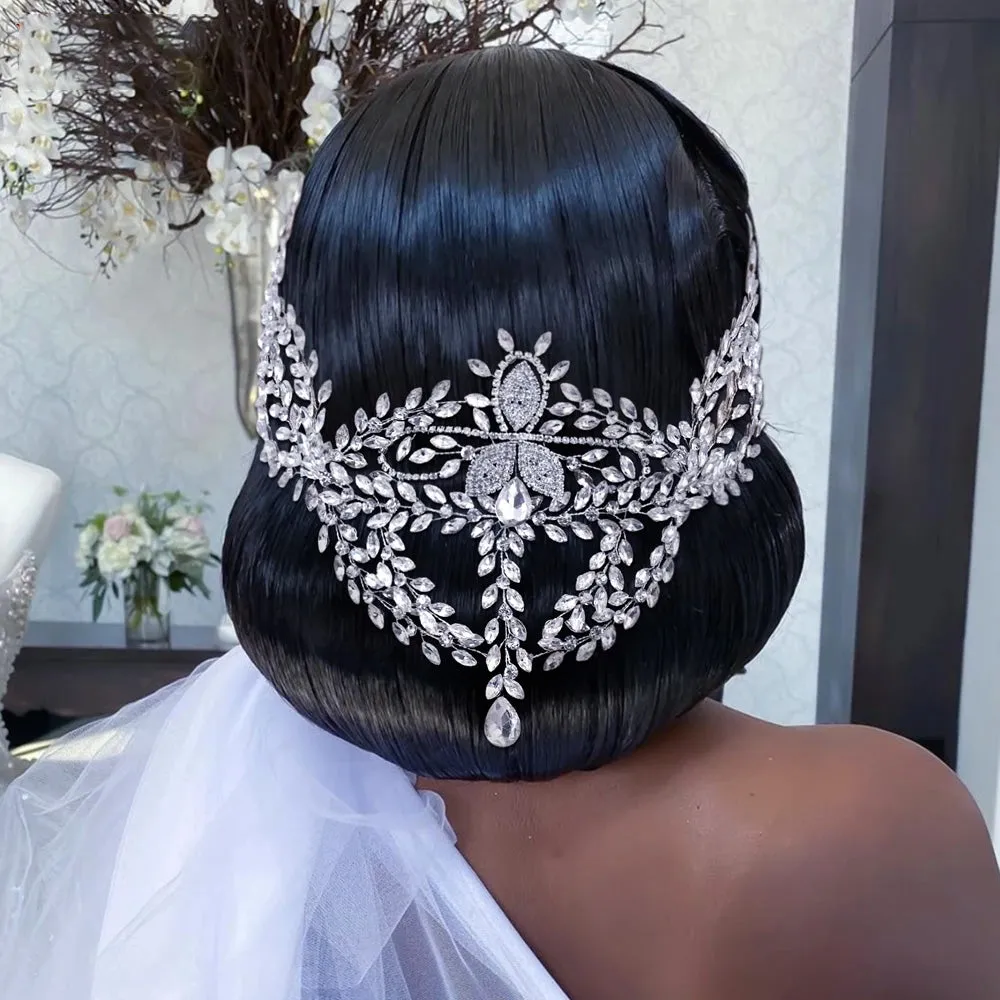 Elegant Bride Rhinestone Headband Wedding Crown Bridal Hair Accessories