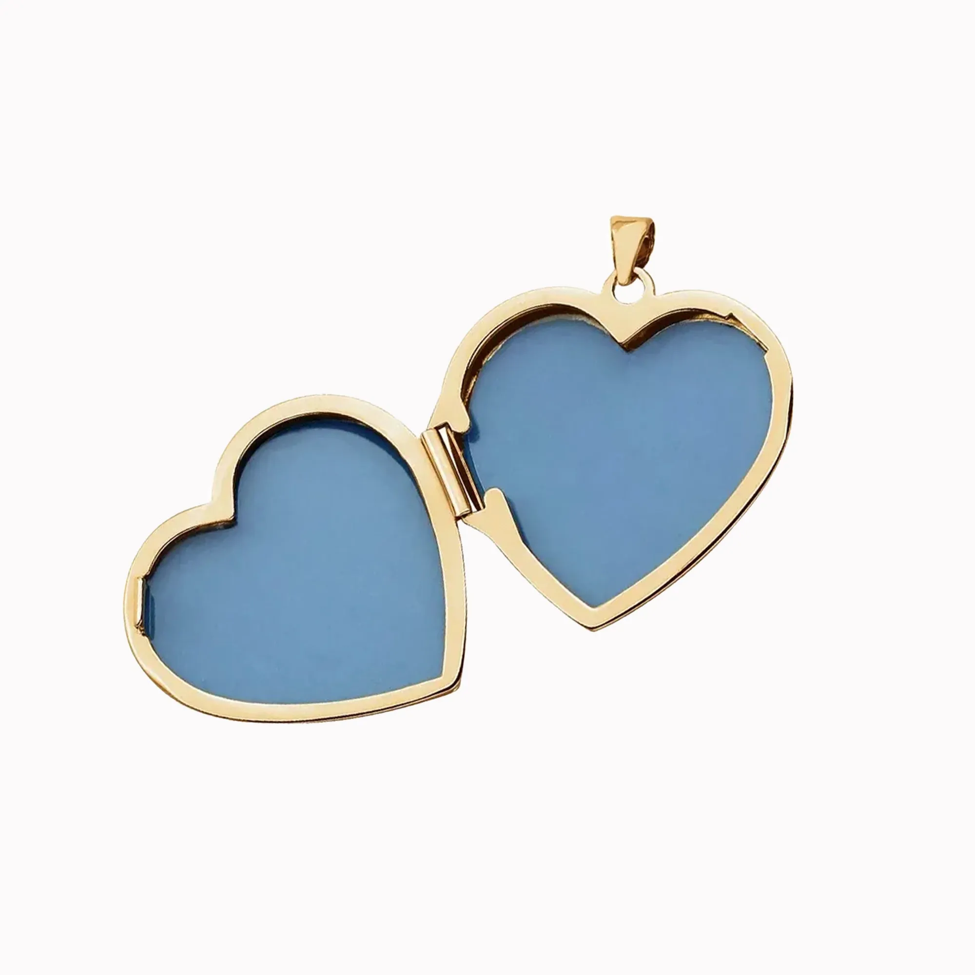 Engravable Heart Locket Pendant