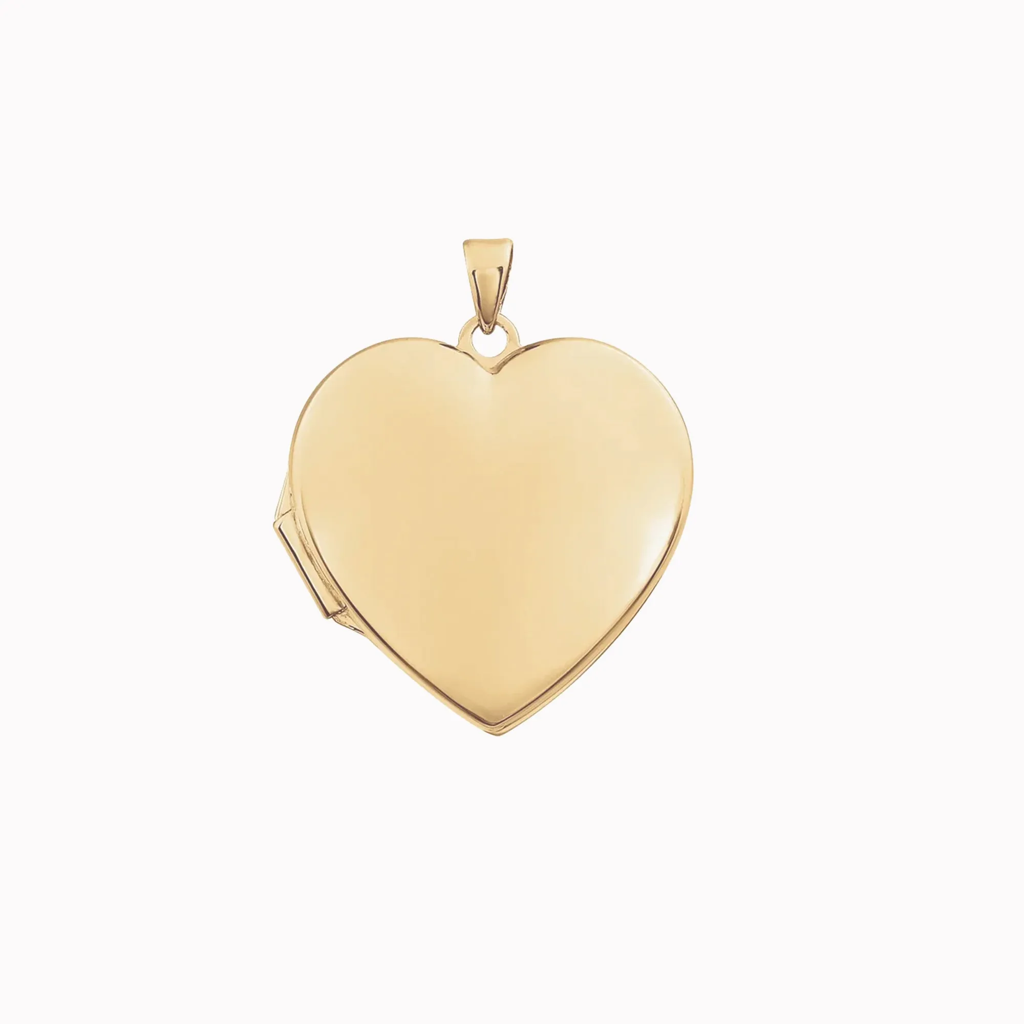 Engravable Heart Locket Pendant