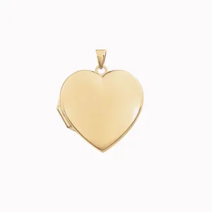 Engravable Heart Locket Pendant