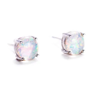 Fire Opal Studs