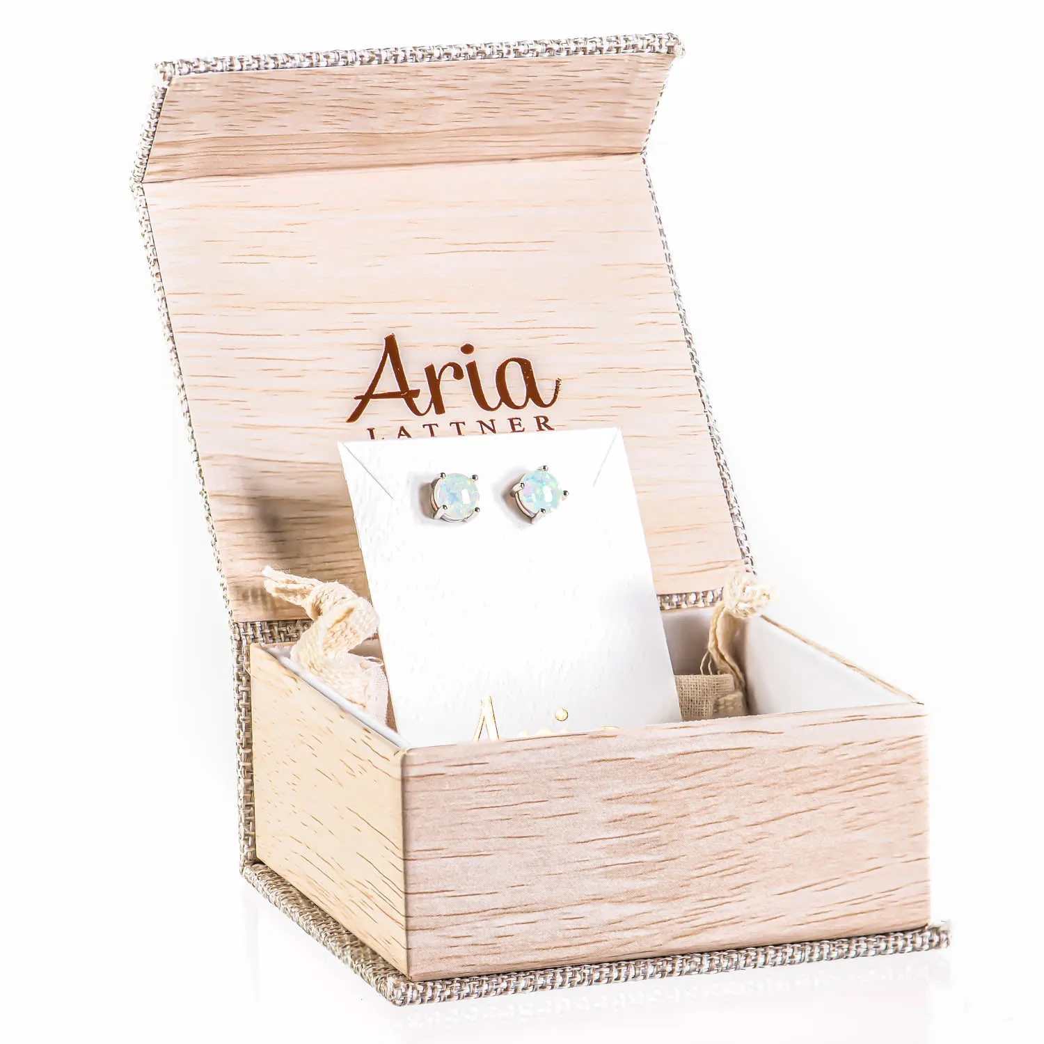 Fire Opal Studs