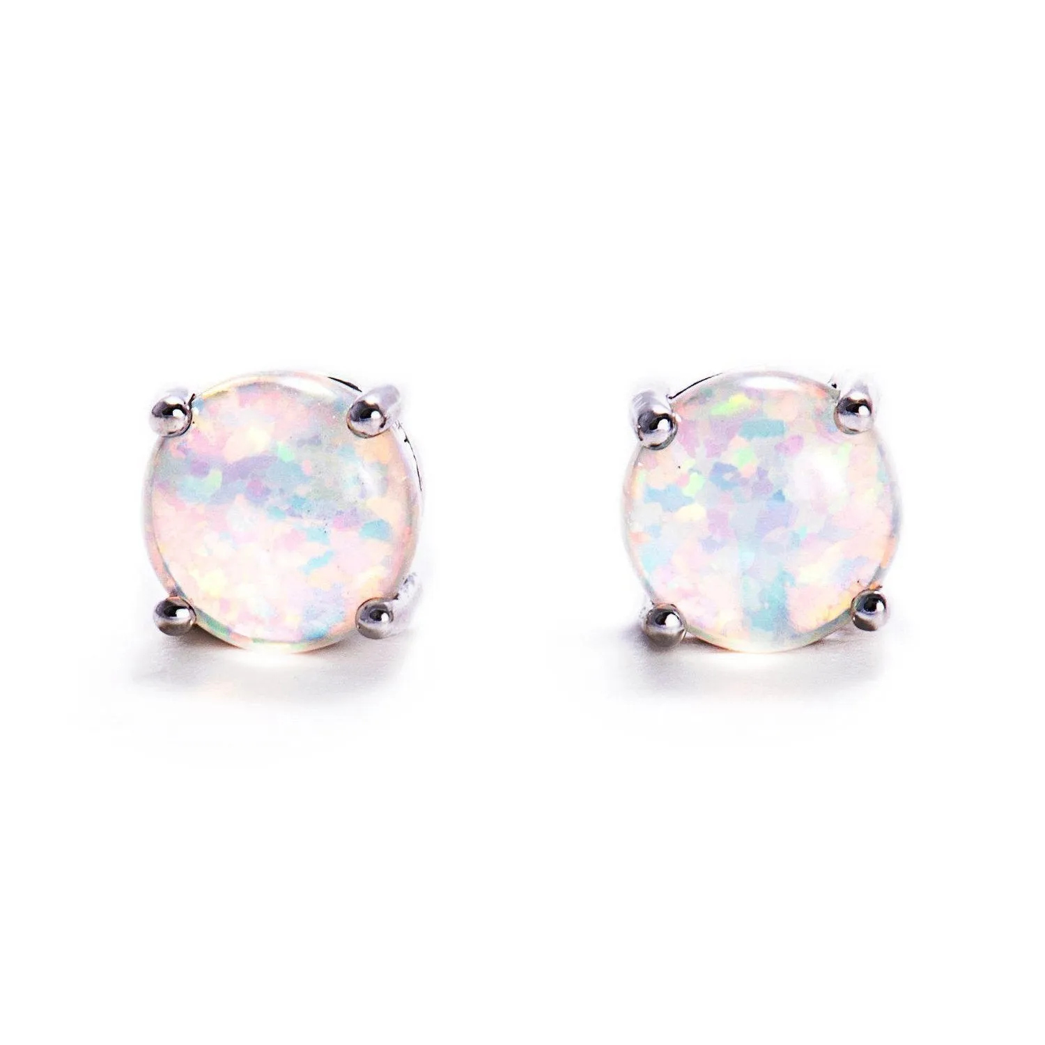 Fire Opal Studs