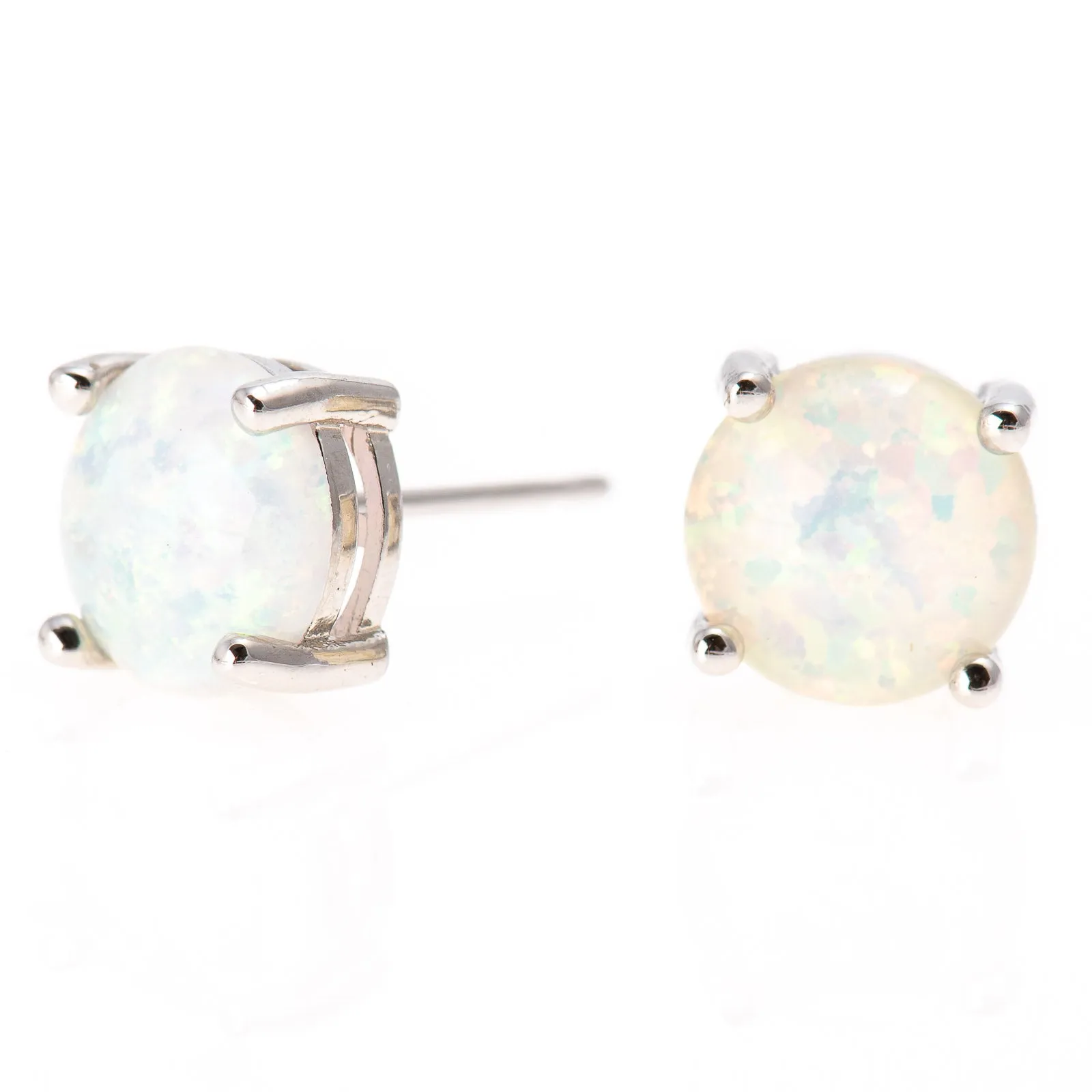 Fire Opal Studs