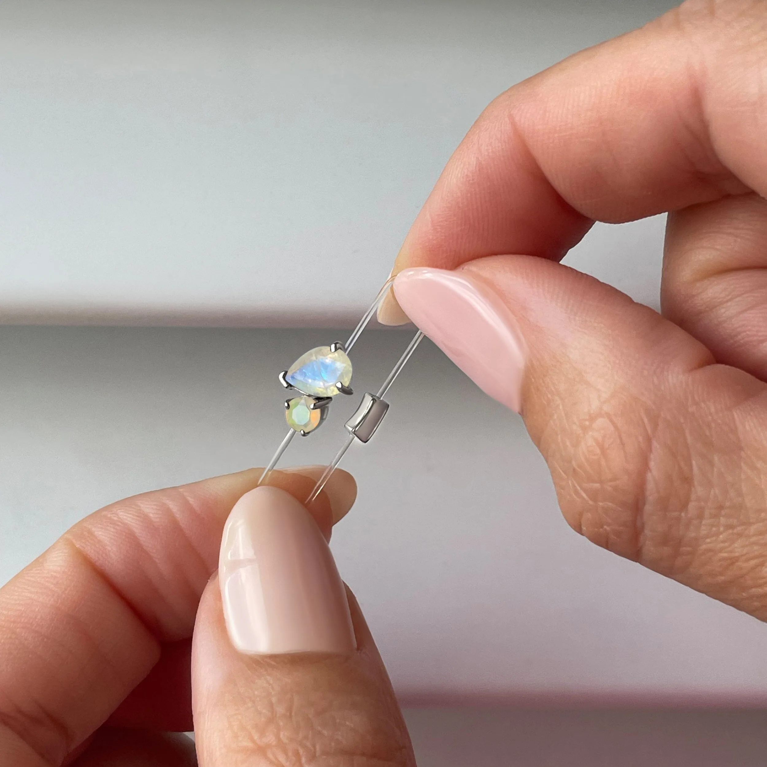 Floating Ring - Toi Et Moi Moonstone & Opal