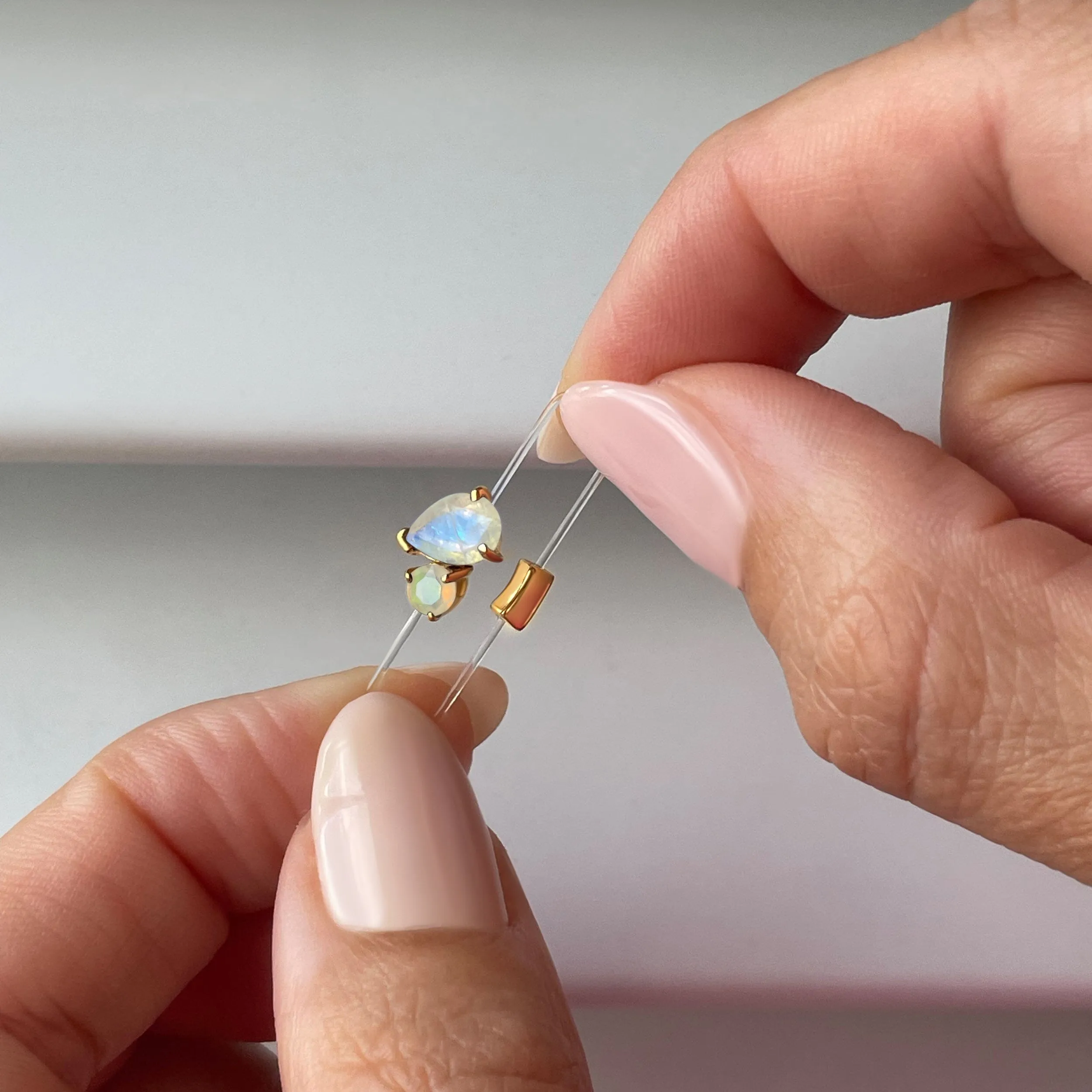 Floating Ring - Toi Et Moi Moonstone & Opal