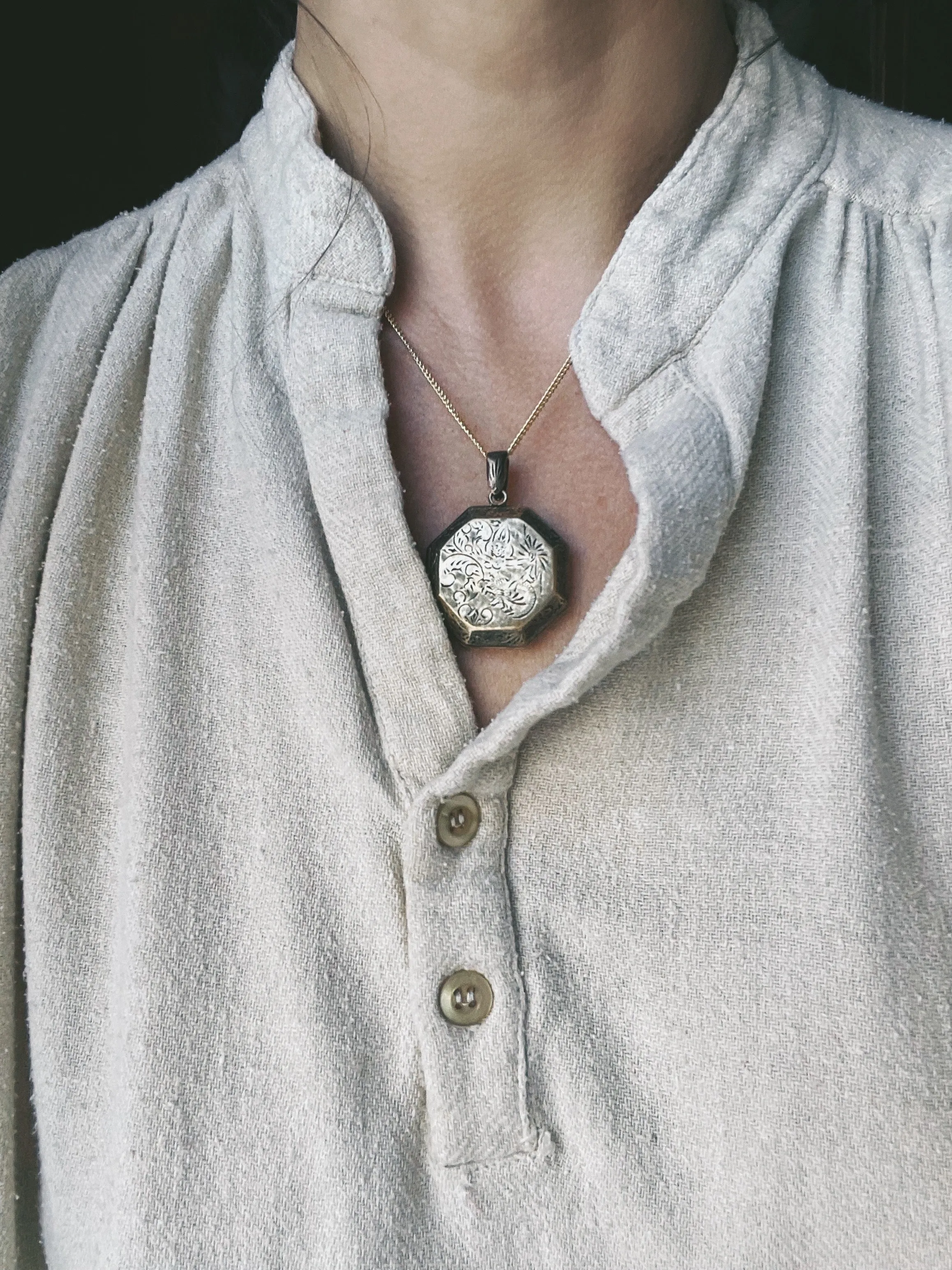Florentine Engraved Locket