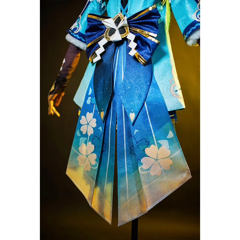 Genshin Impact Kirara Cosplay Costume Anime Nekomata Dress Halloween Exhibition Suit