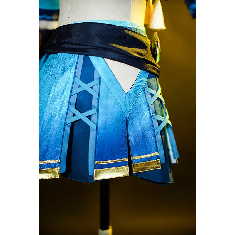 Genshin Impact Kirara Cosplay Costume Anime Nekomata Dress Halloween Exhibition Suit