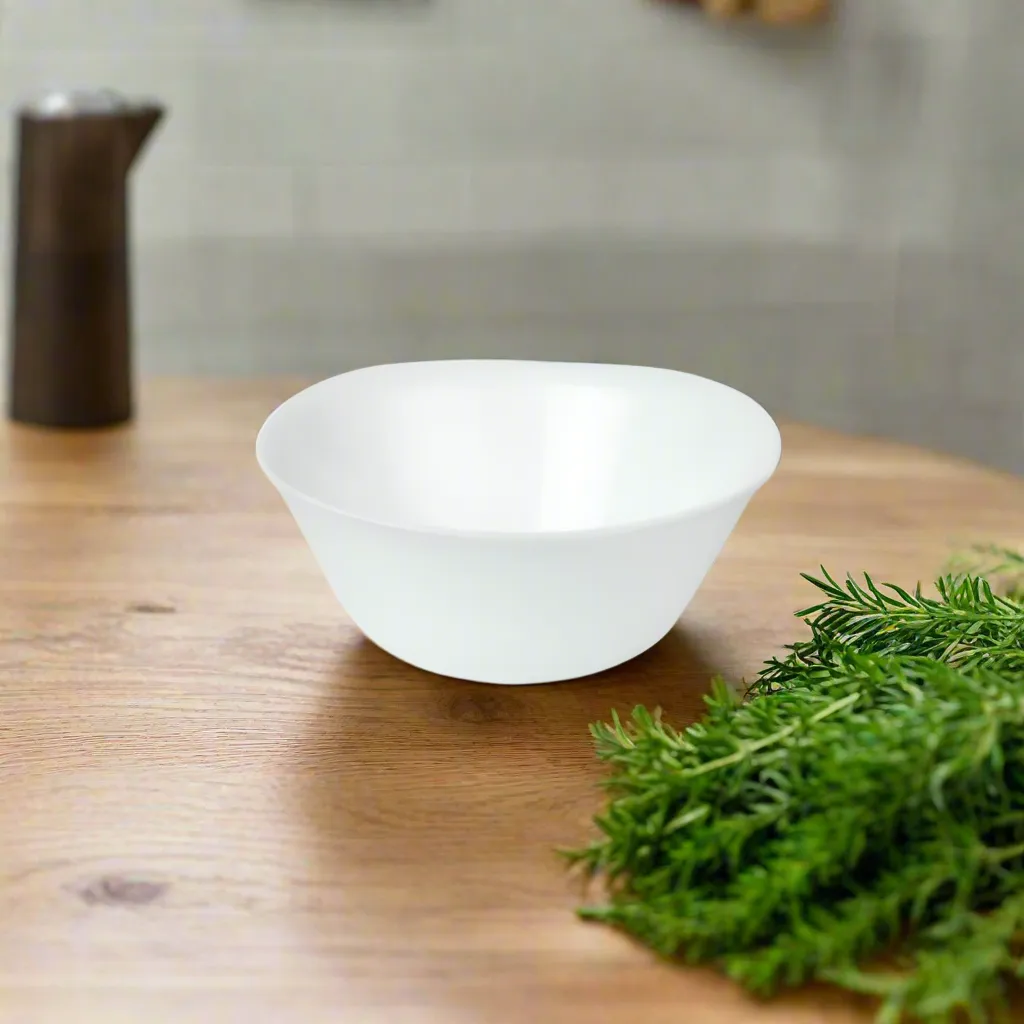 Golden Opal Carine Plain White Bowl 12cm (Set of 6)