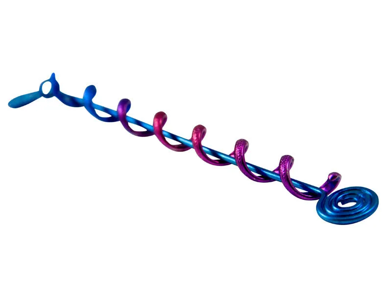 Hair Twister Blue Rainbow - 4" Mini Hair Wrap