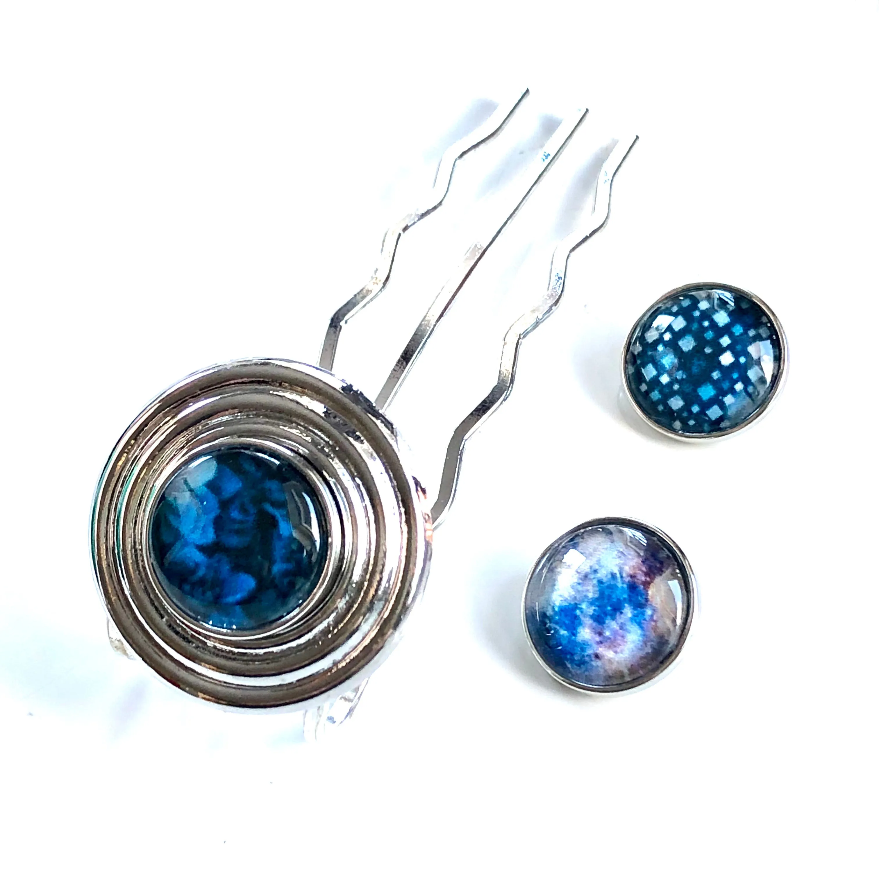 Hairfork Plate - Hairaccessories - incl. 3 gratis buttons naar keuze