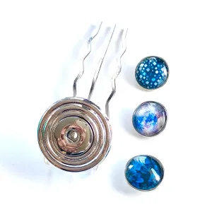 Hairfork Plate - Hairaccessories - incl. 3 gratis buttons naar keuze