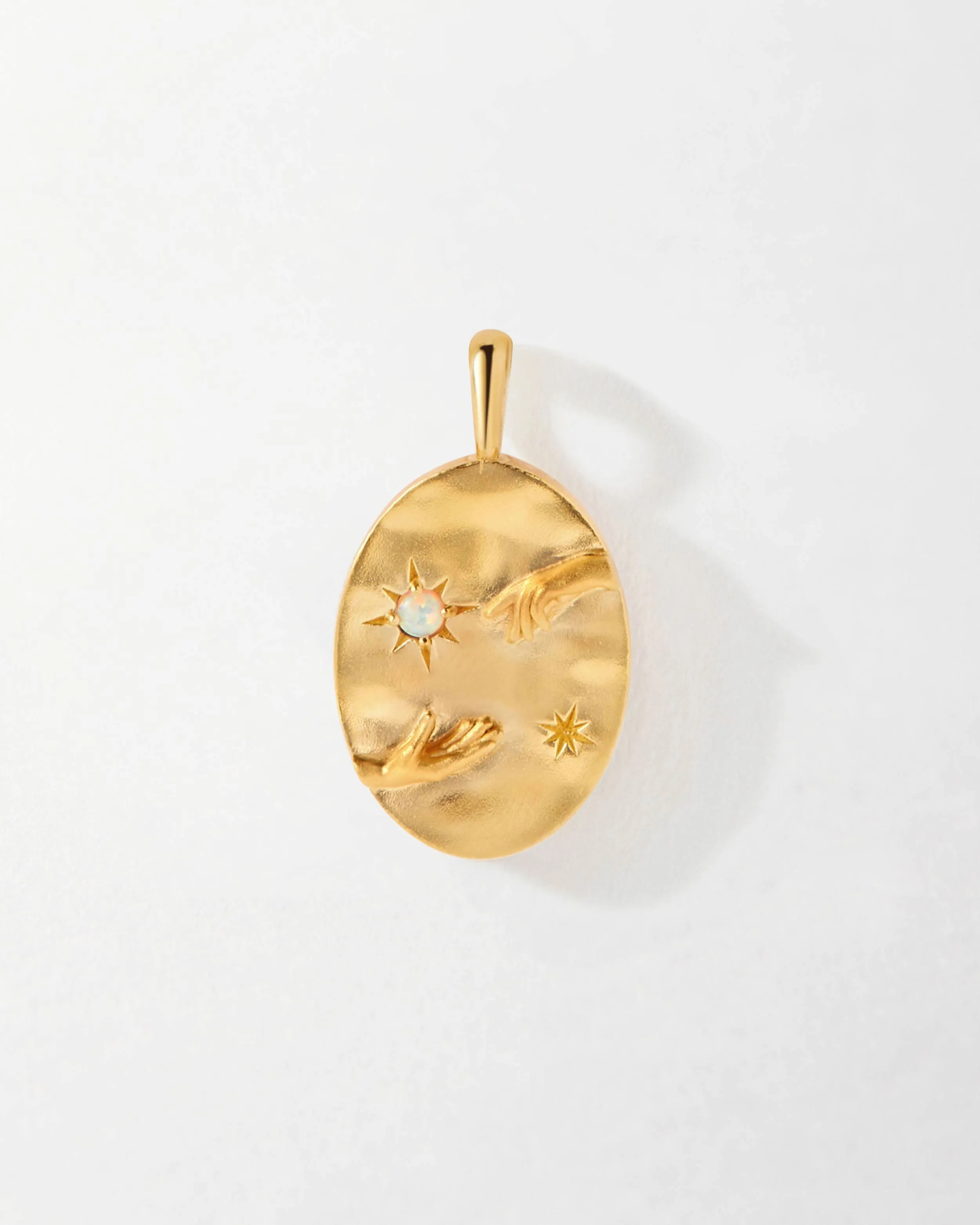 Hand in Hand Opal Pendant