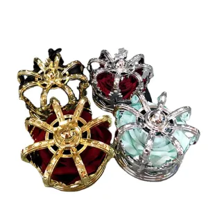 Handmade Lolita Imperial Crown Rose Headwear Hairpin Prop Accessory Cosplay Halloween