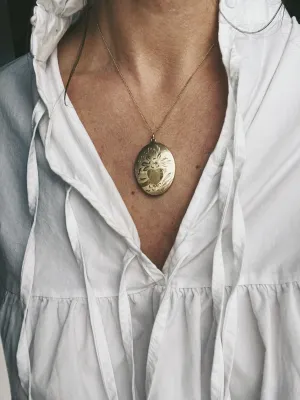 Heart & Flower Victorian Locket