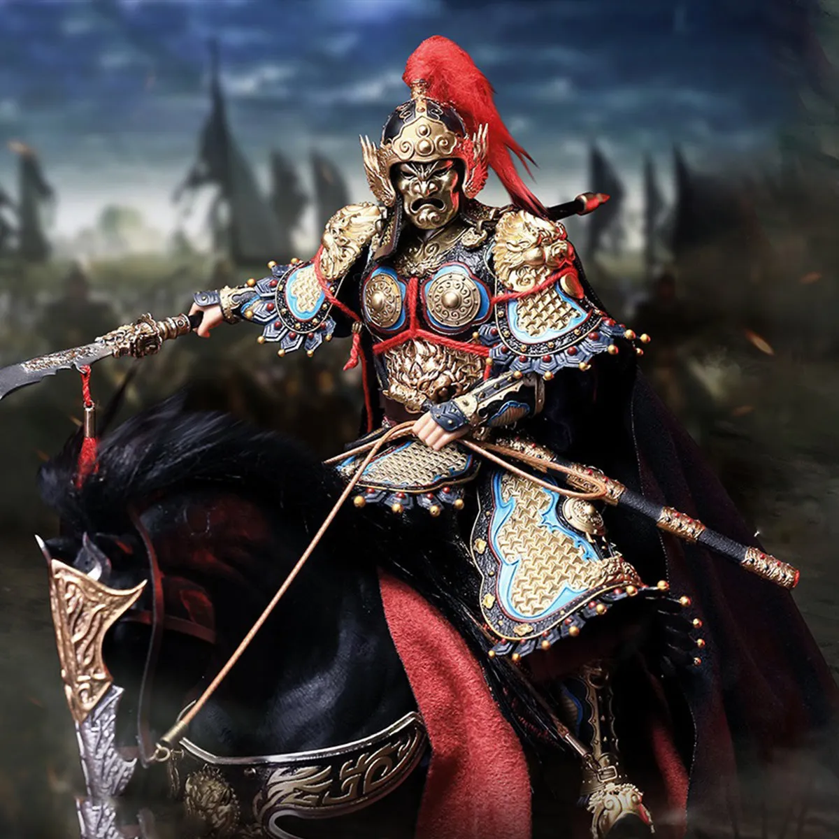 HiPlay 303TOYS The Prosperous Tang Dynasty Series, General Of Right Militant Marquis: Yuchi Gong, Battle Field Deluxe, Action Figure Full Set
