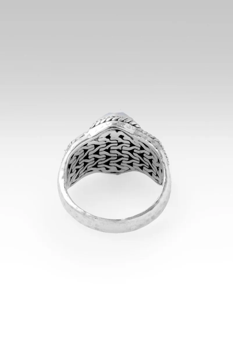 Iron Resolve Ring™ in White Moonstone