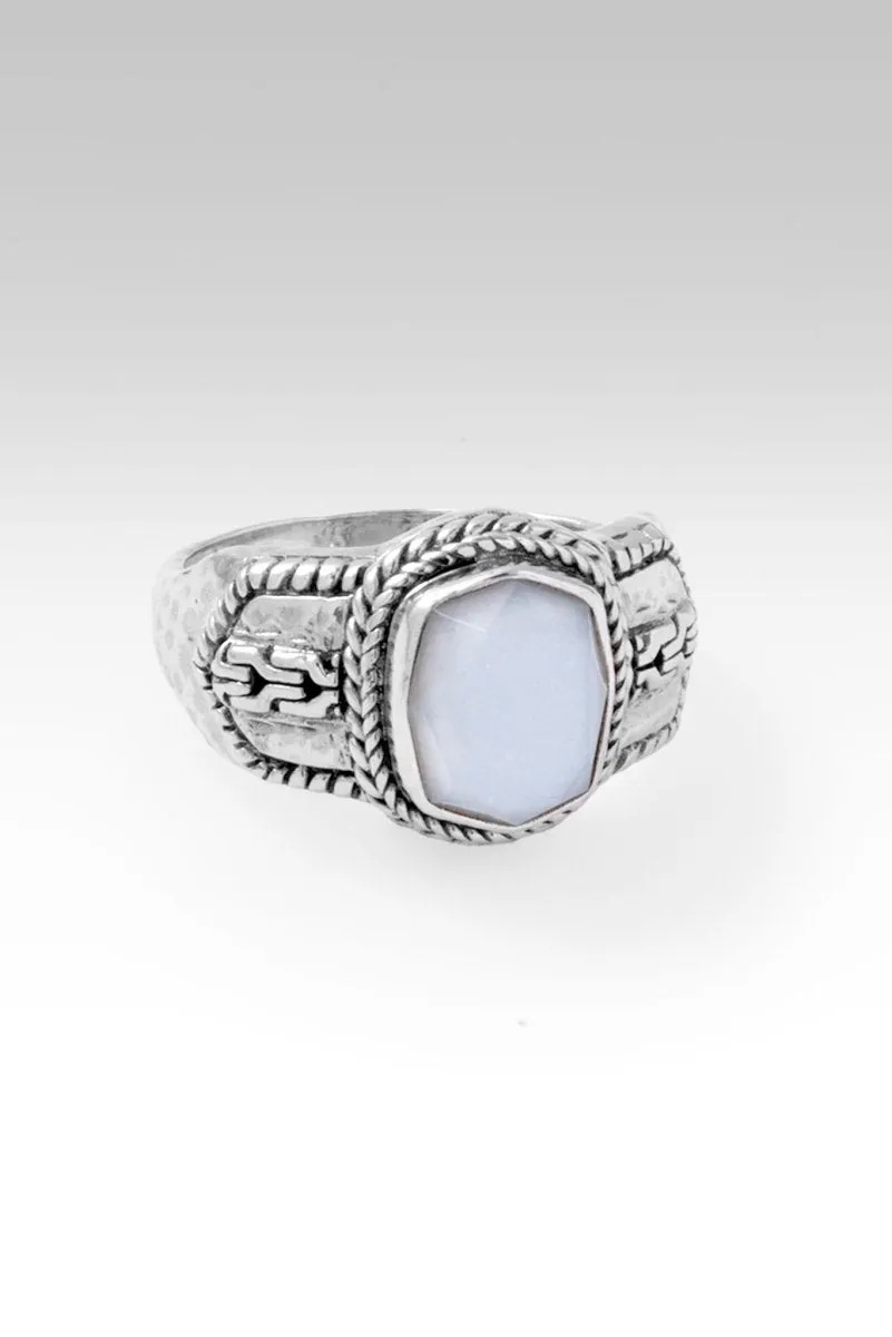 Iron Resolve Ring™ in White Moonstone