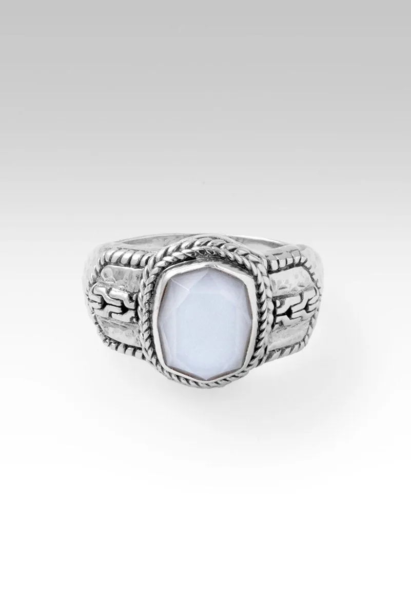 Iron Resolve Ring™ in White Moonstone
