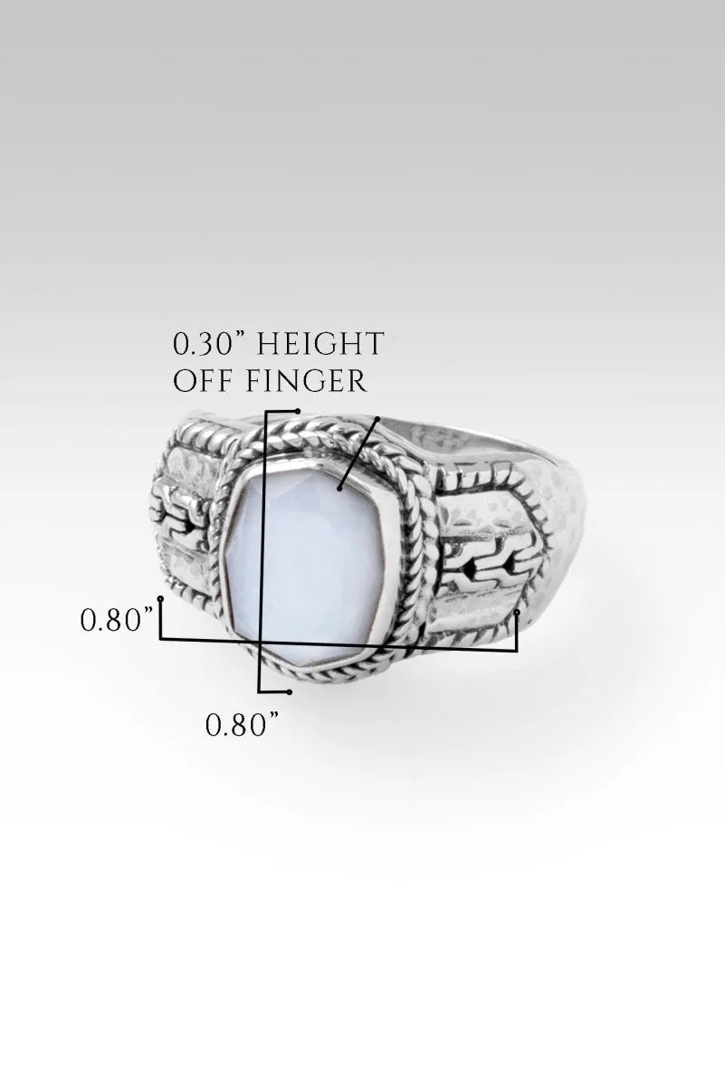 Iron Resolve Ring™ in White Moonstone